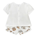 Mayoral Completo 2 Pezzi T-Shirt-Culotte per Neonata 1256 BIANCO MAYORAL 