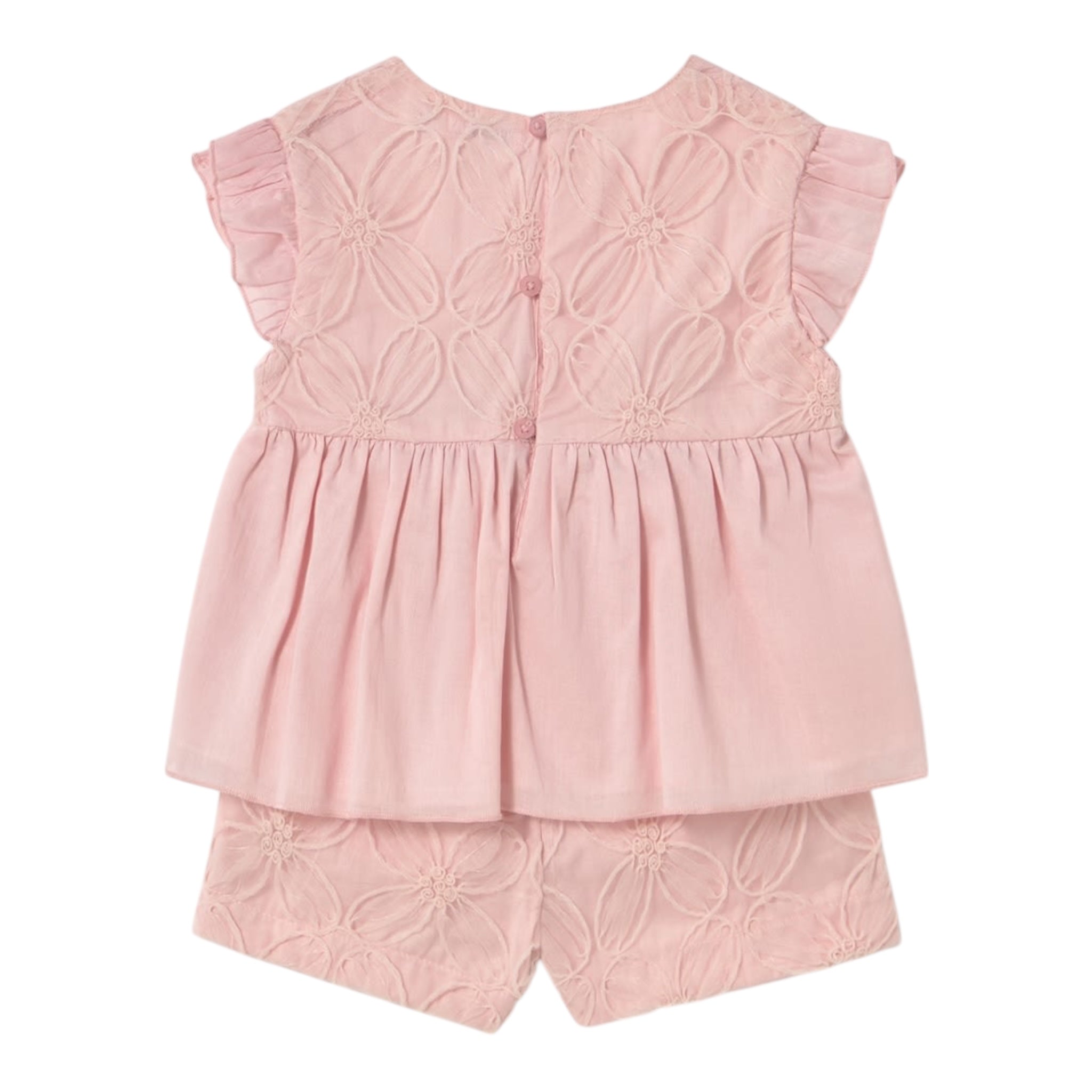 Mayoral Completo 2 Pezzi Camicia-Short Tinta Unita per Neonata 1261 ROSA MAYORAL 