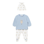 Mayoral Completo 3 Pezzi Ghettina-Shirt-Cappello per Neonato 1532 BIANCO/AZZURRO MAYORAL 