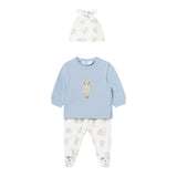 Mayoral Completo 3 Pezzi Ghettina-Shirt-Cappello per Neonato 1532 BIANCO/AZZURRO MAYORAL 