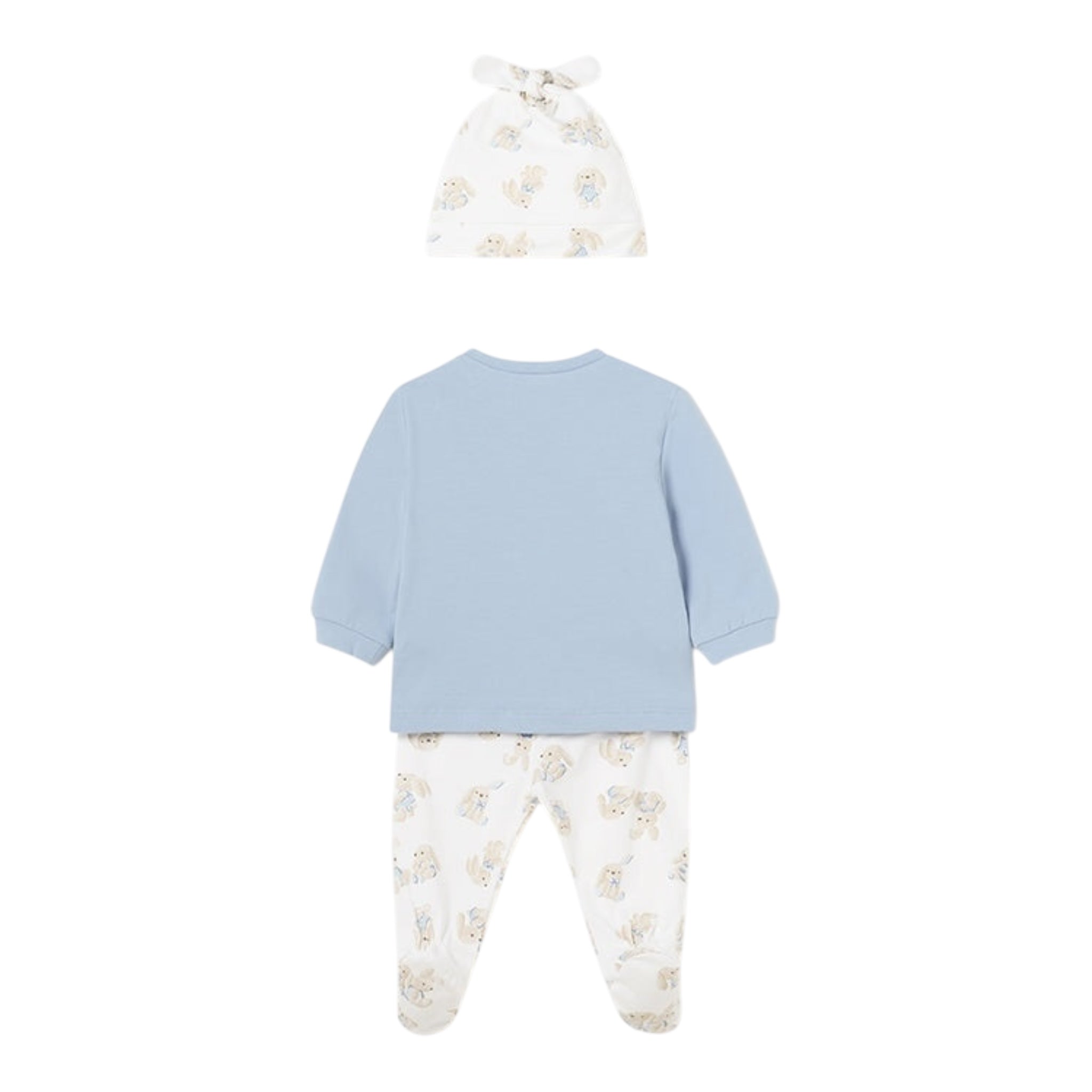 Mayoral Completo 3 Pezzi Ghettina-Shirt-Cappello per Neonato 1532 BIANCO/AZZURRO MAYORAL 
