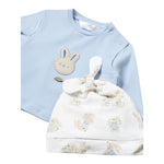 Mayoral Completo 3 Pezzi Ghettina-Shirt-Cappello per Neonato 1532 BIANCO/AZZURRO MAYORAL 