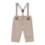 Mayoral Pantalone Tinta Unita con Bretelle per Neonato 1561 BEIGE MAYORAL 
