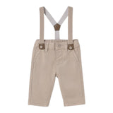 Mayoral Pantalone Tinta Unita con Bretelle per Neonato 1561 BEIGE MAYORAL 