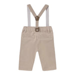 Mayoral Pantalone Tinta Unita con Bretelle per Neonato 1561 BEIGE MAYORAL 