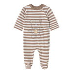 Mayoral Tutina Manica Lunga Fantasia A Righe per Neonato 1709 BIANCO/BEIGE MAYORAL 