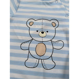 Mayoral Tutina Manica Lunga Fantasia A Righe Azzurro per Neonato 1709UX AZZURRO MAYORAL 