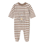 Mayoral Tutina Bicolore con Fantasia A Righe per Neonato 1709XXU BIANCO/BEIGE MAYORAL 