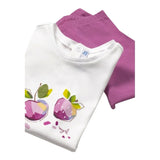 Mayoral Completo 3 Pezzi T-Shirt- 2 Leggins per Neonata 1740 BIANCO MAYORAL 