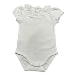 Mayoral Body Mezza Manica Tinta Unita con Colletto per Neonata 1757 BIANCO MAYORAL 