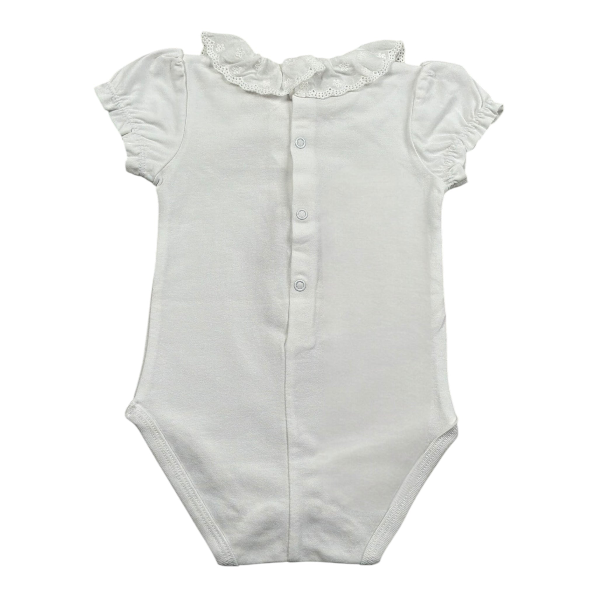 Mayoral Body Mezza Manica Tinta Unita con Colletto per Neonata 1757 BIANCO MAYORAL 