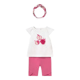 Mayoral Completo 3 Pezzi Canotte-Leggins-Fascia Capelli per Neonata 1763 BIANCO MAYORAL 