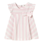 Mayoral Abito Mezza Manica Fantasia A Righe per Neonata 1847 BIANCO/ROSA MAYORAL 