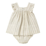 Mayoral Set 2 Pezzi Abito-Coulotte Bicolore per Neonata 1858 BIANCO/BEIGE MAYORAL 