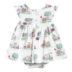 Mayoral Set Abito Mezza Manica Tinta Unita con Culotte per Neonata 1869 BIANCO MAYORAL 