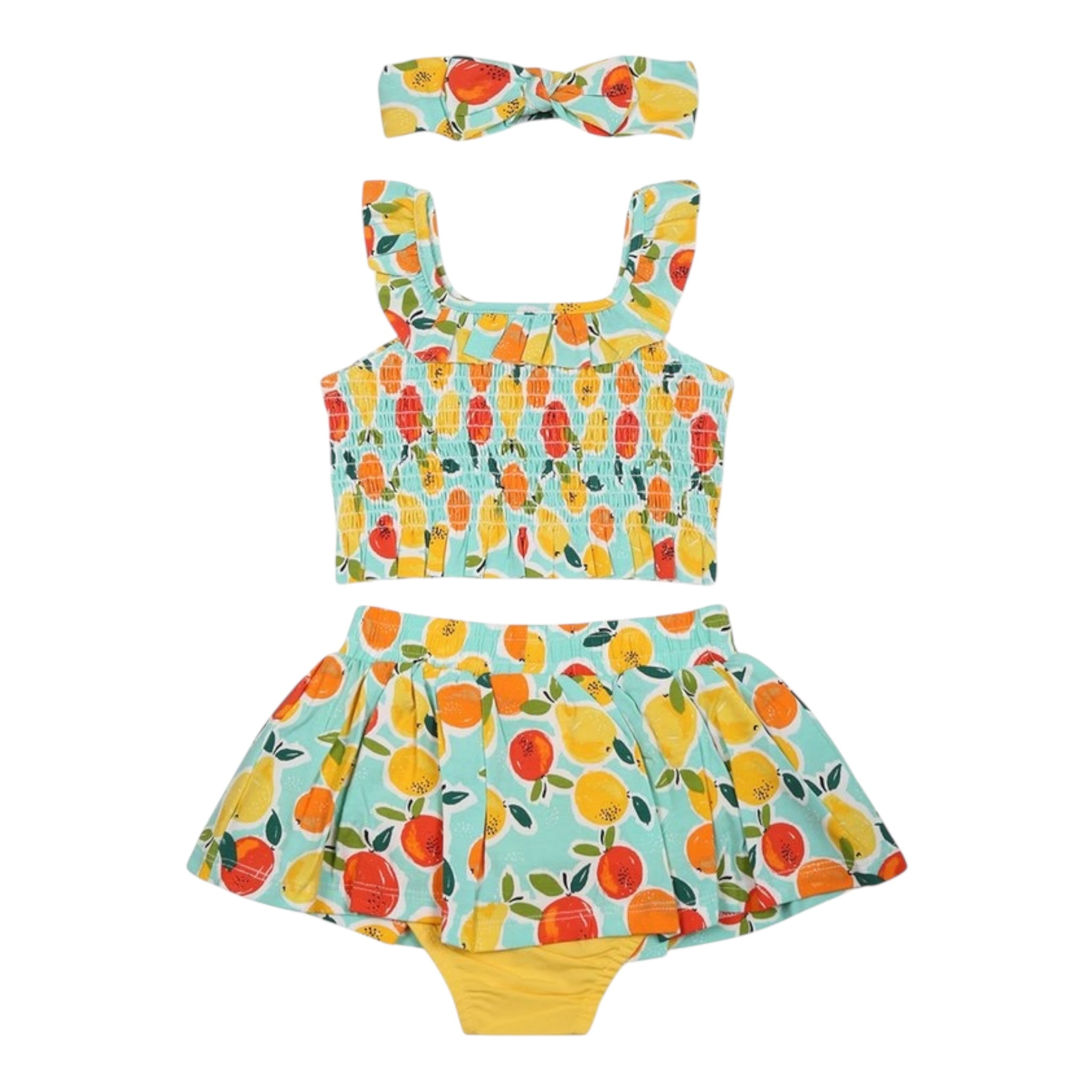 Mayoral Completo 3 Pezzi Top-Gonna-Fascia Capelli per Neonata 1930 MULTICOLOR MAYORAL 