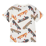 Mayoral T-Shirt Girocollo Tinta Unita con Stampa per Bambino 3038 PANNA MAYORAL 