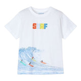 Mayoral T-Shirt Girocollo Tinta Unita con Stampa per Bambino 3046 BIANCO MAYORAL 