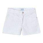 Mayoral Short Tinta Unita con Applicazioni per Bambina 3205 BIANCO MAYORAL 