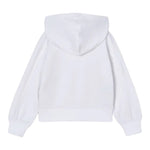 Mayoral Felpa Tinta Unita con Zip E Cappuccio per Bambina 3428 BIANCO MAYORAL 