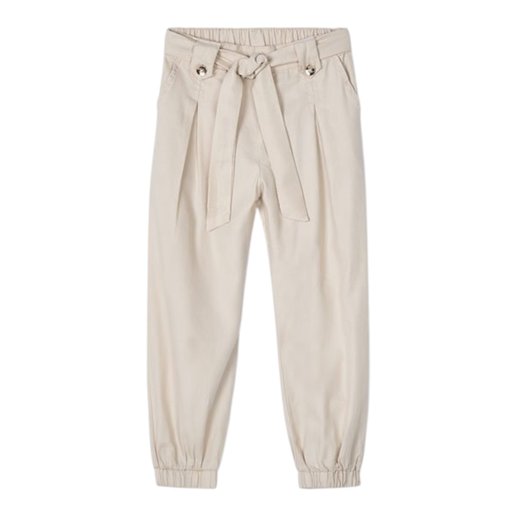 Mayoral Pantalone tinta unita con Elastico In Vita Beige per Bambina 3556X BEIGE MAYORAL 