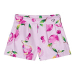 Mayoral Short tinta unita con Fantasia Rosa per Bambina 3905X ROSA MAYORAL 