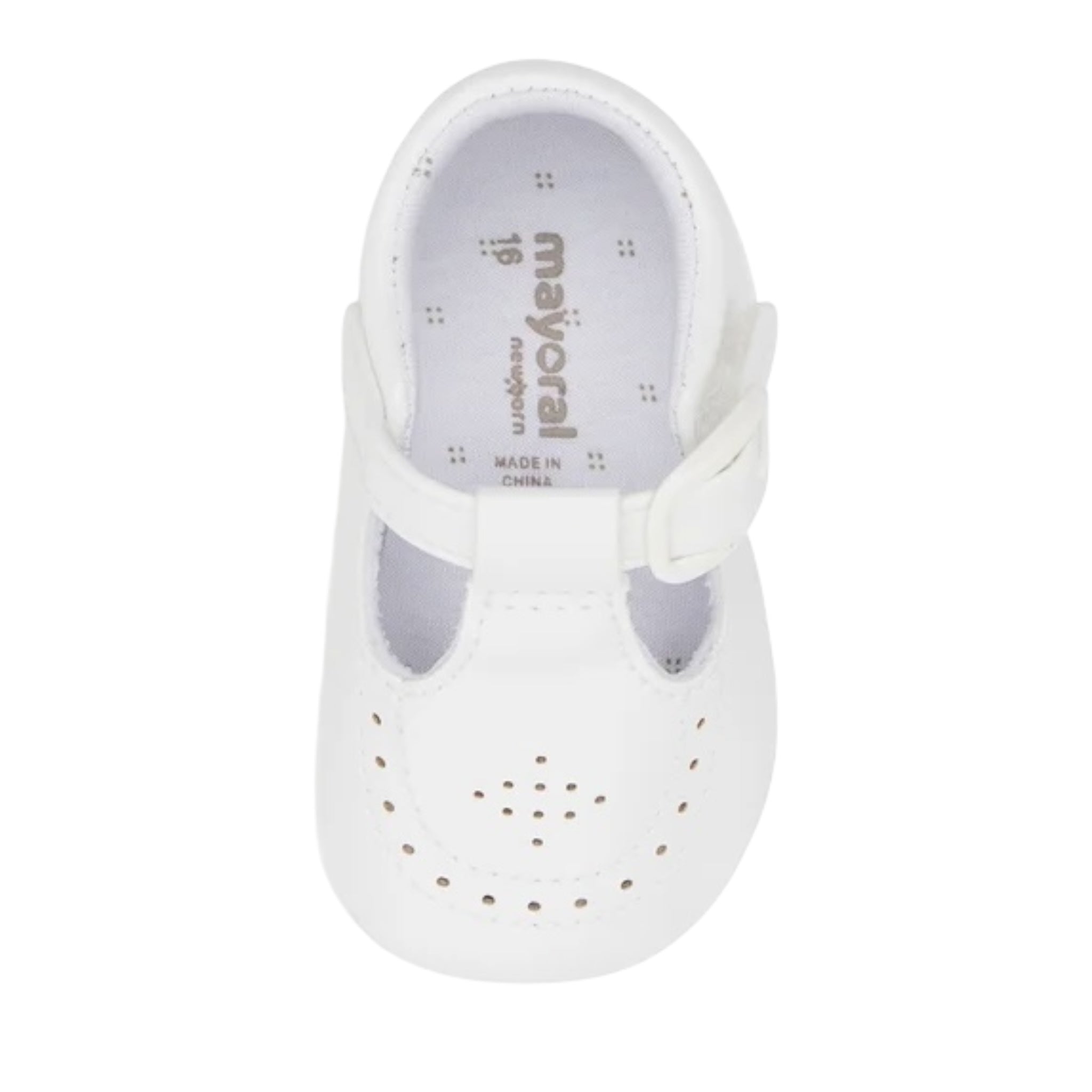 Mayoral Ballerina Tinta Unita con Strappi per Neonata 9893 BIANCO MAYORAL 