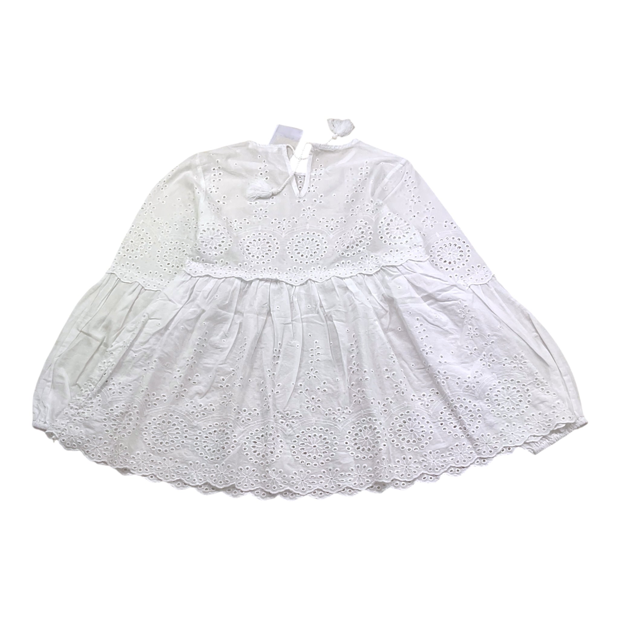 Met Camicia Traforato Tinta Unita per Bambina ME365 BIANCO MET 
