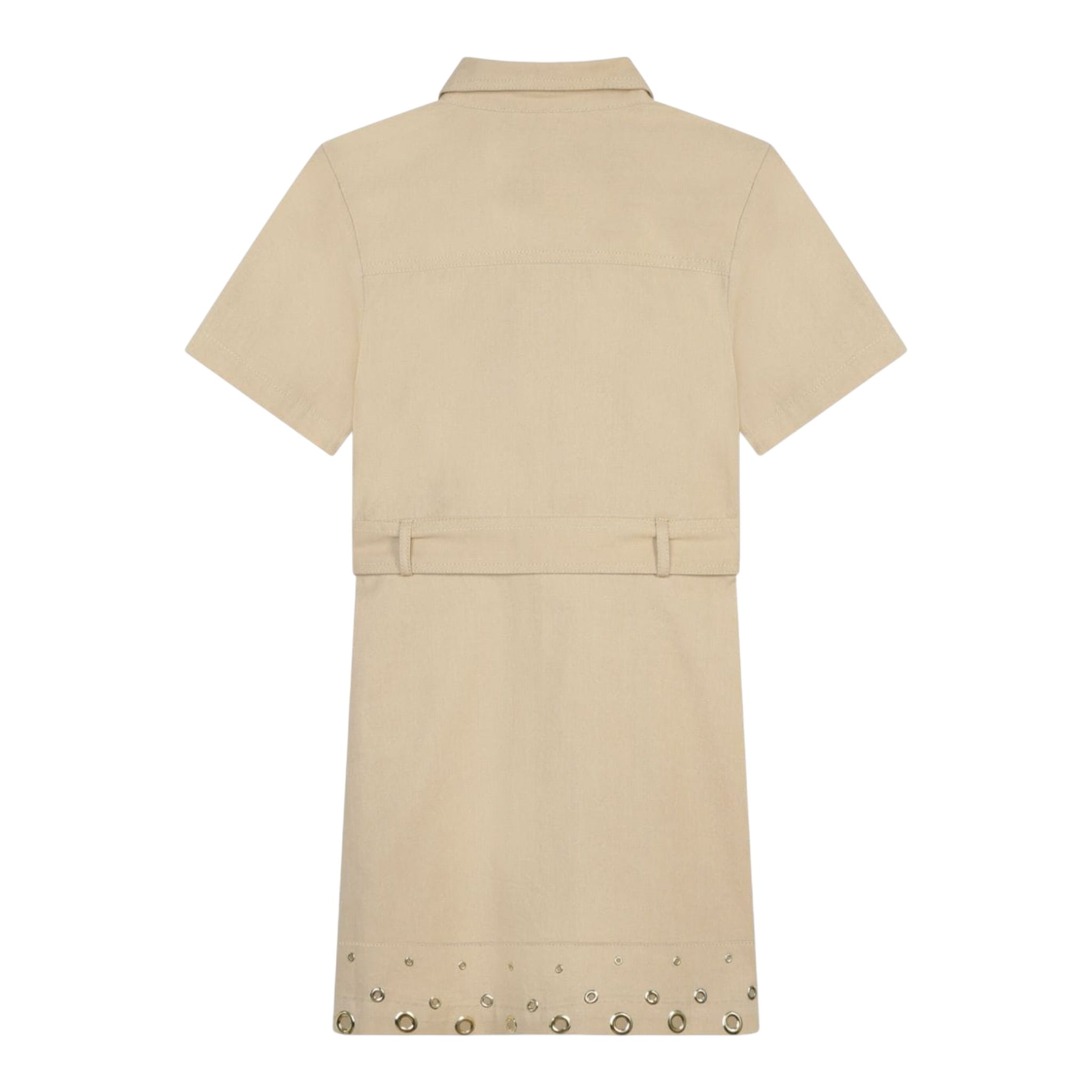 Michael Kors Abito Mezza Manica tinta unita Beige per Bambina R30020 BEIGE MICHAEL KORS 