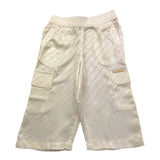 Michael Kors Pantalone Tinta Unita con Fantasia Logo per Neonata R30054 PANNA MICHAEL KORS 