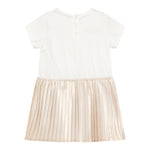 Michael Kors Abito Mezza Manica con Gonna In Contrasto per Neonata R30308X BIANCO MICHAEL KORS 