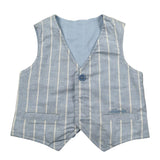 Mini Banda Gilet Tinta Unita per Neonato 38697 AZZURRO MINI BANDA 