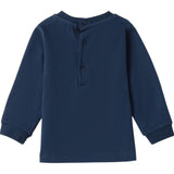 Minibanda Shirt Girocollo Tinta Unita con Stampa per Neonato 3B612 BLU MINIBANDA 