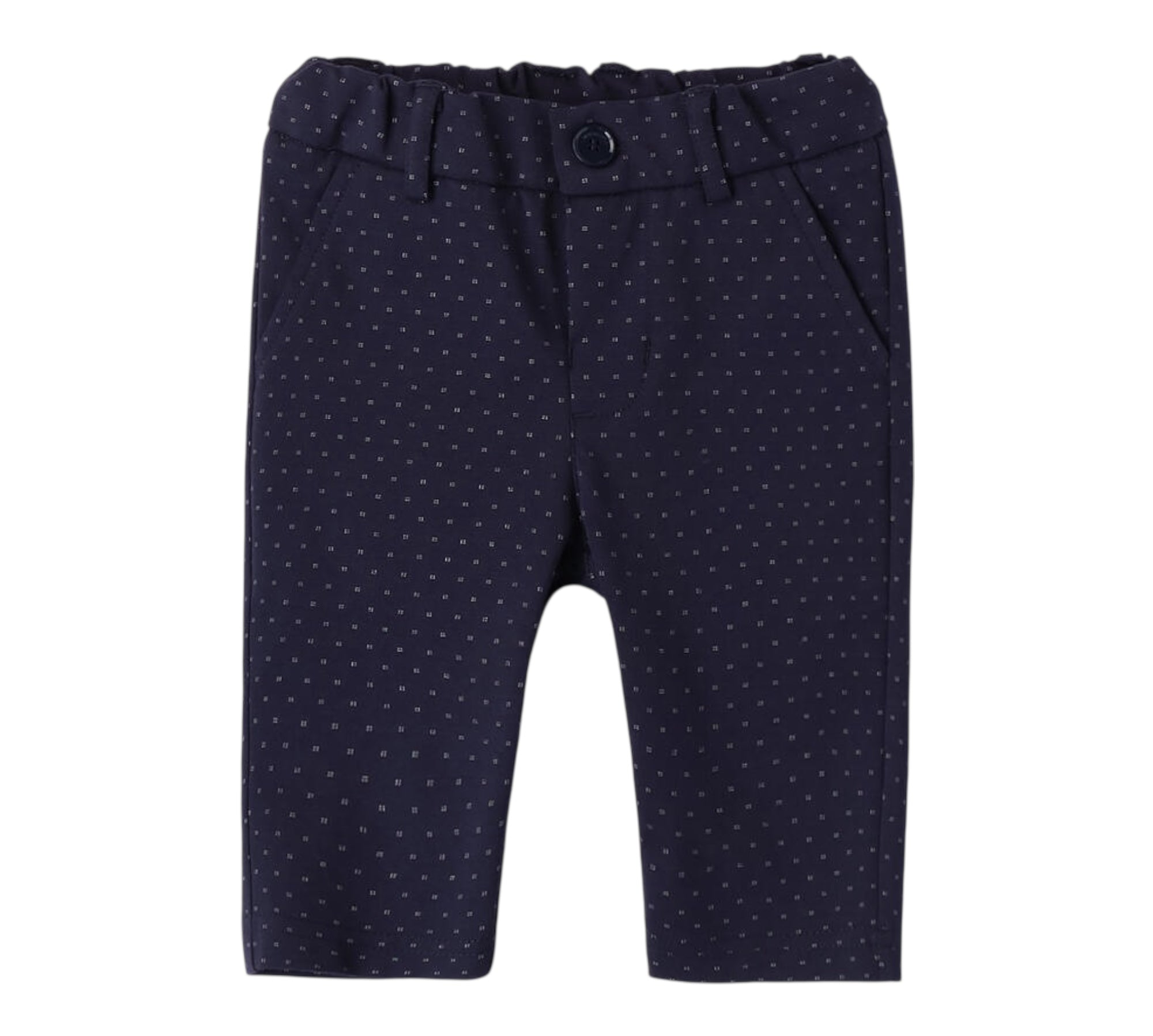 Minibanda Pantalone Tinta Unita con Elastico In Vita per Neonato 3B622 BLU MINIBANDA 