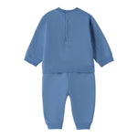 Minibanda Completo 2 Pezzi Felpa-Pantalone Tinta Unita per Neonato 3B655 CELESTE MINIBANDA 