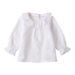 Minibanda Camicia Tinta Unita con Colletto per Neonata 3B700 BIANCO MINIBANDA 
