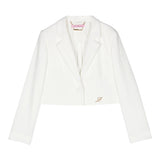 Miss Blumarine Giacca Tinta Unita per Bambina IA4019 PANNA MISS BLUMARINE 