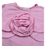 Miss Grant T-Shirt Girocollo tinta unita Rosa per Bambina MG0733 ROSA MISS GRANT 