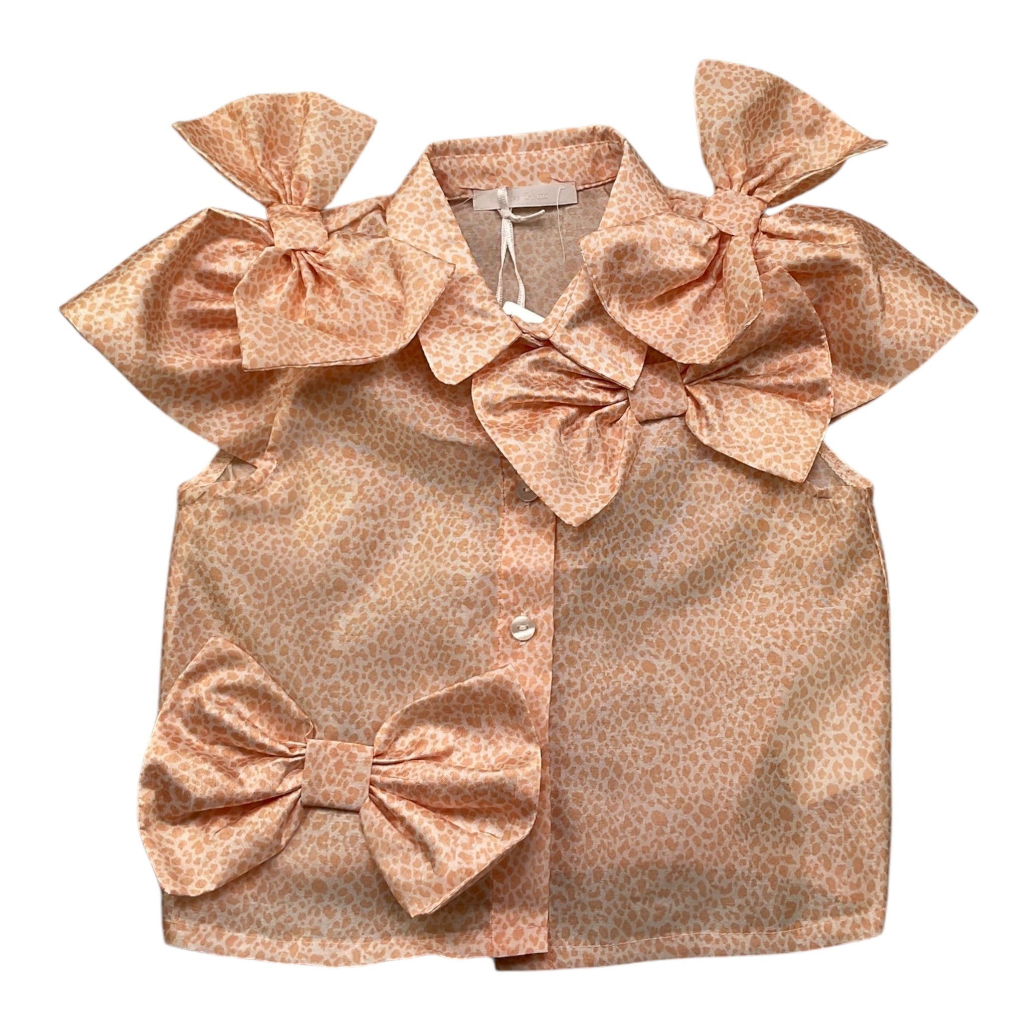 Miss Grant Camicia Mezza Manica Fantasia Maculata per Neonata MG1234 PESCA MISS GRANT 