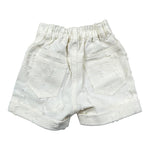 Miss Grant Short In Denim tinta unita con Elastico In Vita Bianco per Neonata MG1257X BIANCO MISS GRANT 