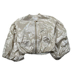 Miss Grant Giubbino Tinta Unita con Zip per Neonata MG1323N ORO MISS GRANT 