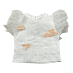 Miss Grant T-Shirt Girocollo tinta unita con Applicazioni Bianco per Bambina MG1335XJ BIANCO MISS GRANT 