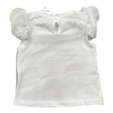 Miss Grant T-Shirt Girocollo tinta unita con Stampa In Contrasto Bianco per Neonata MG1336XX BIANCO MISS GRANT 