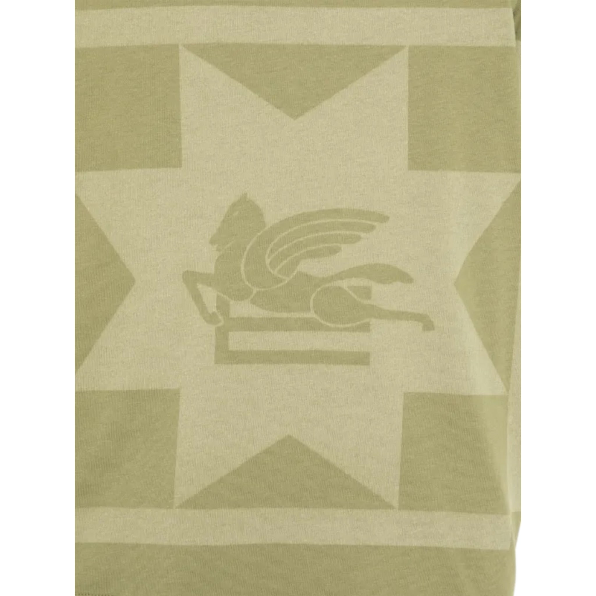 Missoni T-Shirt Girocollo Tinta Unita con Stampa per Bambino GW8P11 VERDE MISSONI 