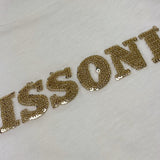 Missoni T-Shirt Girocollo Tinta Unita con Stampa per Bambina MV8B21 BIANCO MISSONI 
