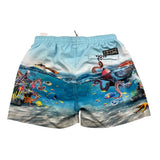 Molo Costume Modello Boxer Tinta Unita con Stampa per Bambino 8S22P405 AZZURRO MOLO 
