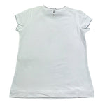 Monnalisa T-Shirt Girocollo Tinta Unita con Stampa per Bambina 117613S7 BIANCO MONNALISA 