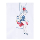 Monnalisa T-Shirt Girocollo Tinta Unita con Stampa per Bambina 11A600 BIANCO MONNALISA 
