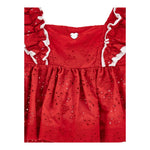 Monnalisa Top Tinta Unita con Maniche per Bambina 11C301 ROSSO MONNALISA 