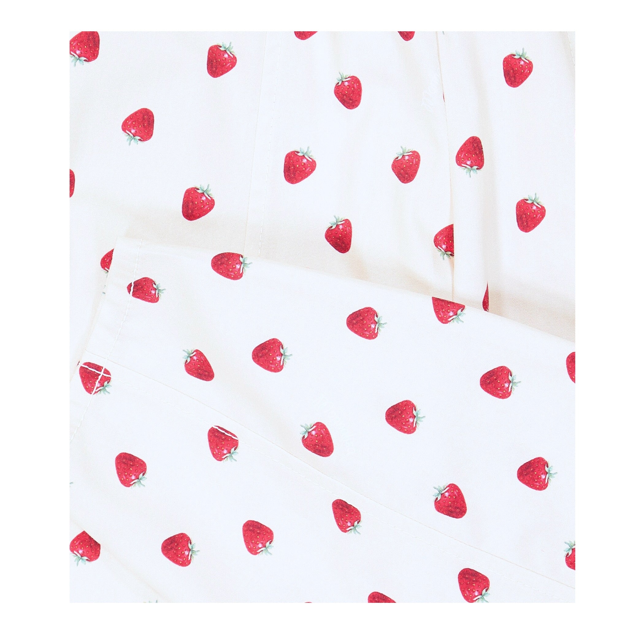 Monnalisa Pantalone tinta unita con Stampa Fragole Beige per Bambina 11C420 BEIGE MONNALISA 